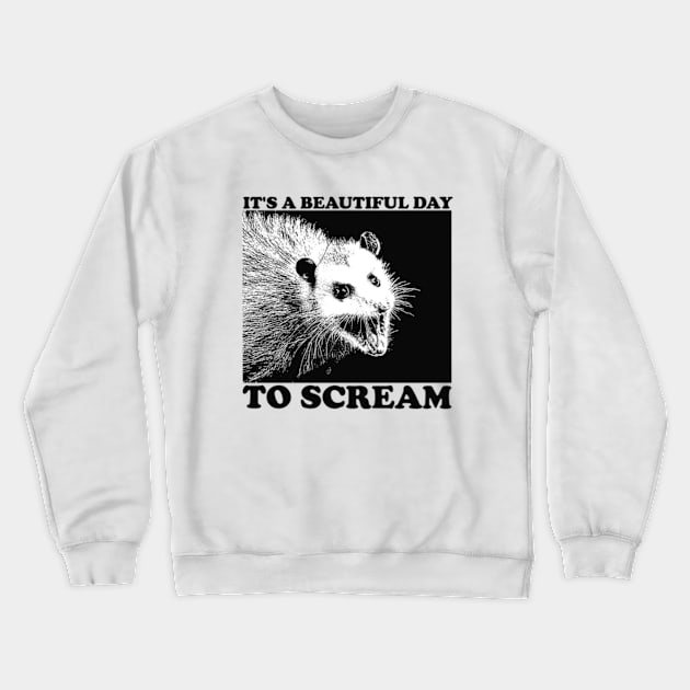 Screaming Possum Crewneck Sweatshirt by Y2KERA